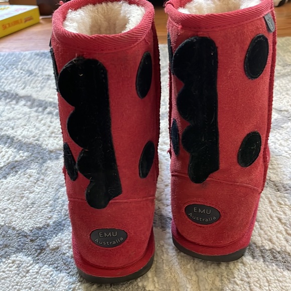 EMU Australia Ladybug Slipper Boots size 1 - Picture 4 of 11